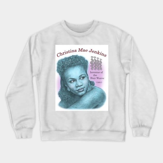 Christina Mae Jenkins, Inventor of the Hair Weave Crewneck Sweatshirt by eedeeo